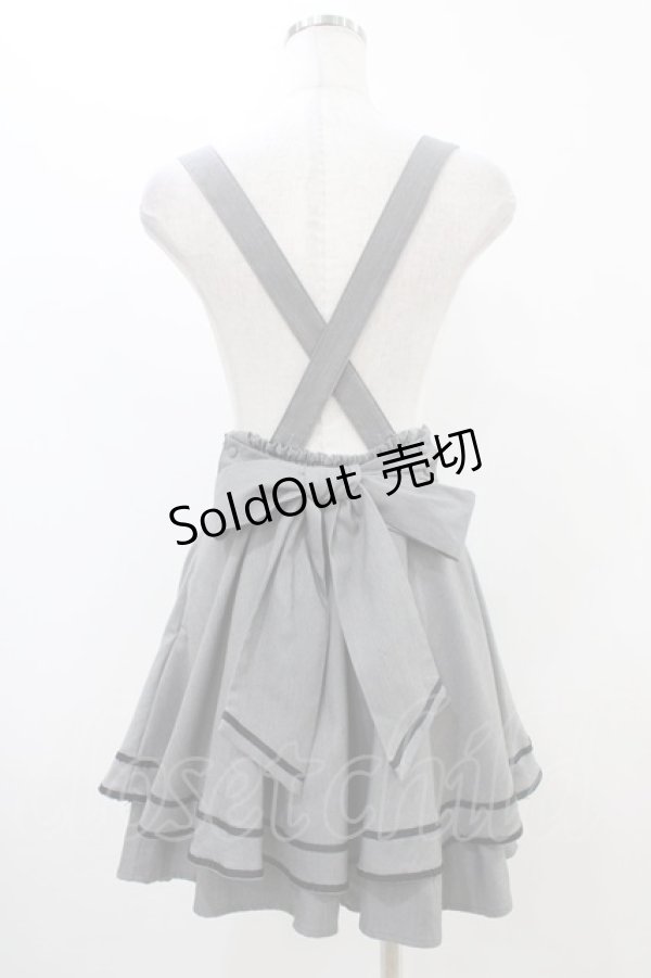 画像2: Amavel / サス付きフレアマリンスカパン Free グレー H-25-11-16-1032-CA-SK-NS-ZH (2)