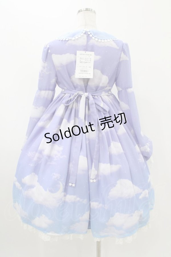 画像2: Angelic Pretty / Misty Sky Brilliant ColorワンピースSet FREE ラベンダー/サックス H-25-11-16-1006-AP-OP-YZ-ZH (2)