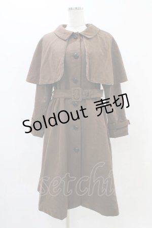画像: an another angelus / チェックケープ付き3WAYコート Free BROWN H-25-11-16-1046-CA-CO-NS-ZH