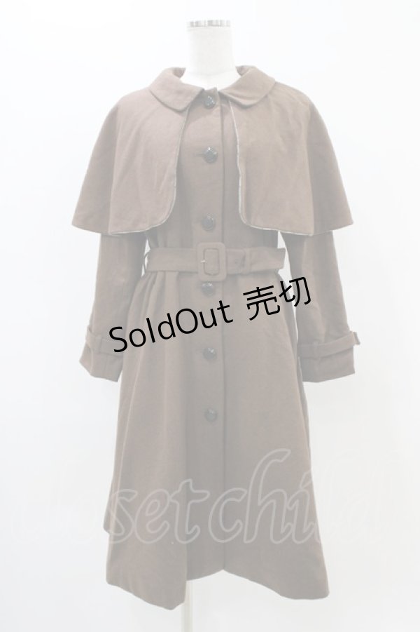 画像1: an another angelus / チェックケープ付き3WAYコート Free BROWN H-25-11-16-1046-CA-CO-NS-ZH (1)