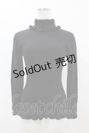 画像: F&A / 釦付きリブタートル Free Black H-25-11-16-1049-LO-TO-NS-ZH