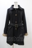 画像1: axes femme / ベルト付きコート L ブラック H-25-11-16-1050-AX-CO-NS-ZH (1)