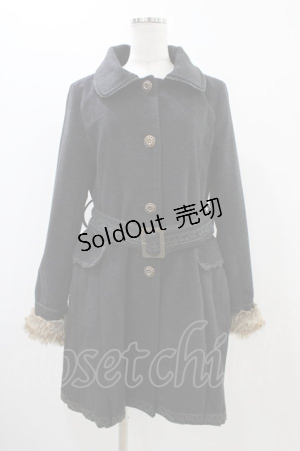 画像1: axes femme / ベルト付きコート L ブラック H-25-11-16-1050-AX-CO-NS-ZH (1)