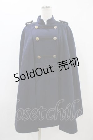 画像: axes femme / ナポレオンマント風コート M ネイビー H-25-11-16-1051-AX-CO-NS-ZH