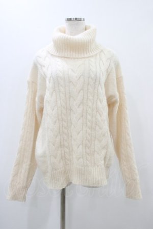 画像: Fi.n.t / シュガーラメオフタートルニットプルオーバー Free OFFWHITE H-25-11-16-1056-CA-TO-NS-ZH