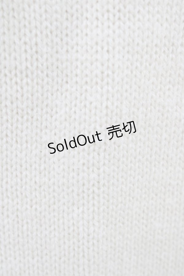 画像3: F&A / バックレースアップVネックニットプルオーバー Free OFF WHITE H-25-11-16-1059-LO-TO-NS-ZH (3)