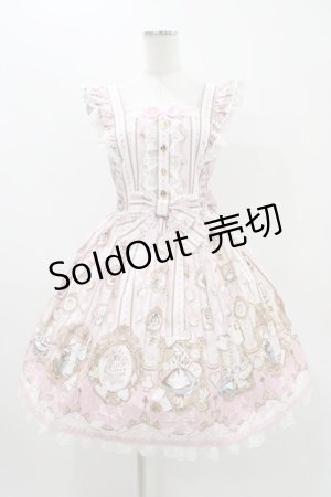 画像: Angelic Pretty / Alice in WonderLandジャンパースカート Free ピンク H-25-11-16-1008-AP-OP-NS-ZH