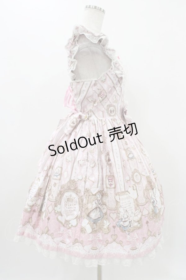 画像3: Angelic Pretty / Alice in WonderLandジャンパースカート Free ピンク H-25-11-16-1008-AP-OP-NS-ZH (3)