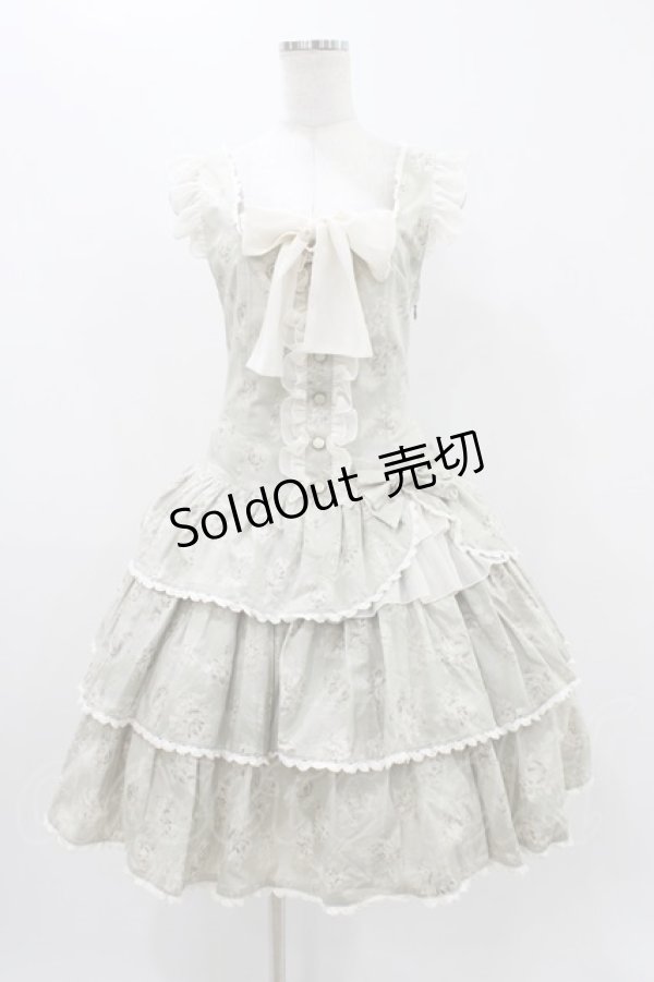 画像1: metamorphose / ローウエストフリルジャンパースカート Free アンティークローズ H-25-11-16-1009-ME-OP-NS-ZH (1)