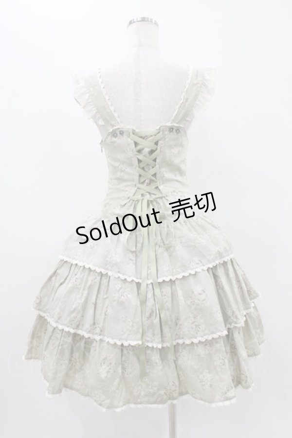 画像2: metamorphose / ローウエストフリルジャンパースカート Free アンティークローズ H-25-11-16-1009-ME-OP-NS-ZH (2)