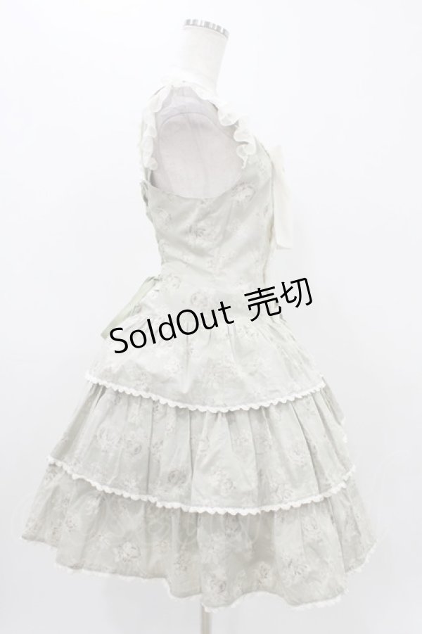 画像3: metamorphose / ローウエストフリルジャンパースカート Free アンティークローズ H-25-11-16-1009-ME-OP-NS-ZH (3)