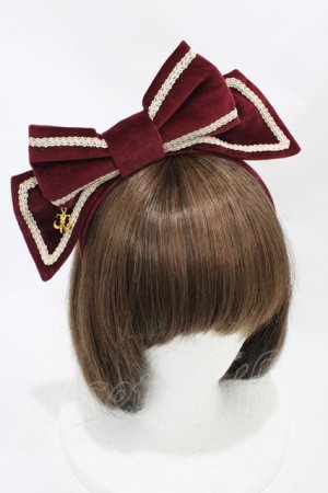 画像: Angelic Pretty / Royal Velvetカチューシャ  ボルドー H-25-11-16-1004-AP-AC-YZ-ZH