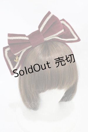 画像: Angelic Pretty / Royal Velvetカチューシャ  ボルドー H-25-11-16-1004-AP-AC-YZ-ZH