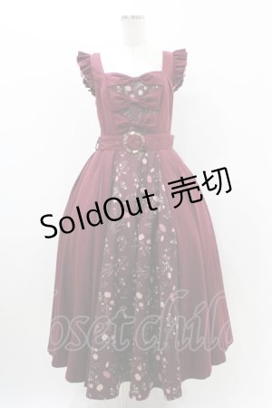 画像: Hoshibako Works / コスモスハーモニージャンパースカート 表記なし ワイン H-25-11-16-1020-LO-OP-NS-ZH