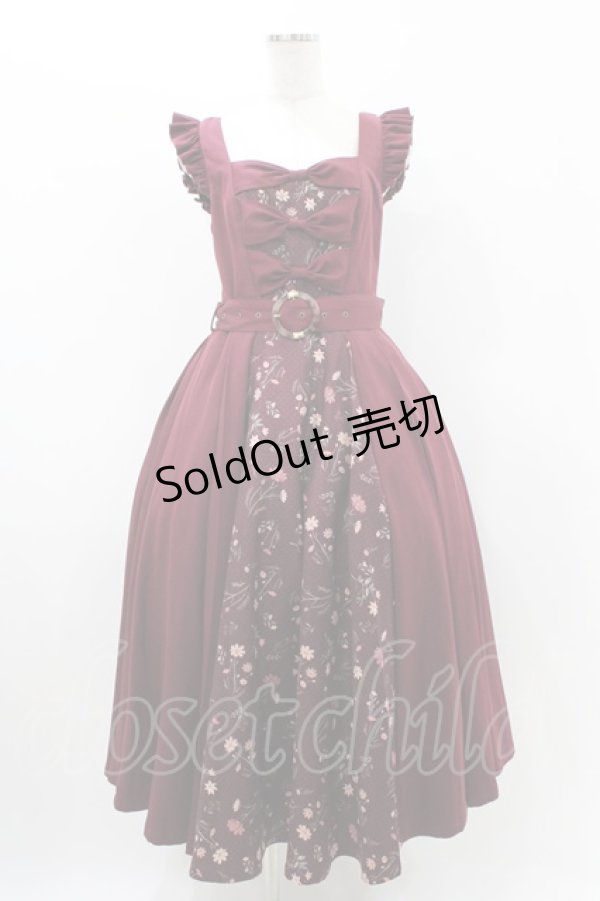 画像1: Hoshibako Works / コスモスハーモニージャンパースカート 表記なし ワイン H-25-11-16-1020-LO-OP-NS-ZH (1)