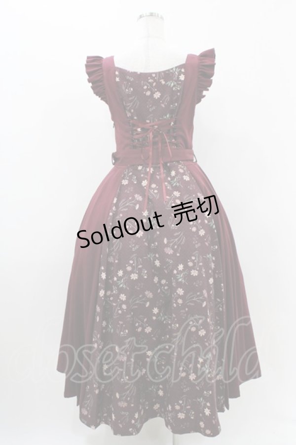 画像2: Hoshibako Works / コスモスハーモニージャンパースカート 表記なし ワイン H-25-11-16-1020-LO-OP-NS-ZH (2)