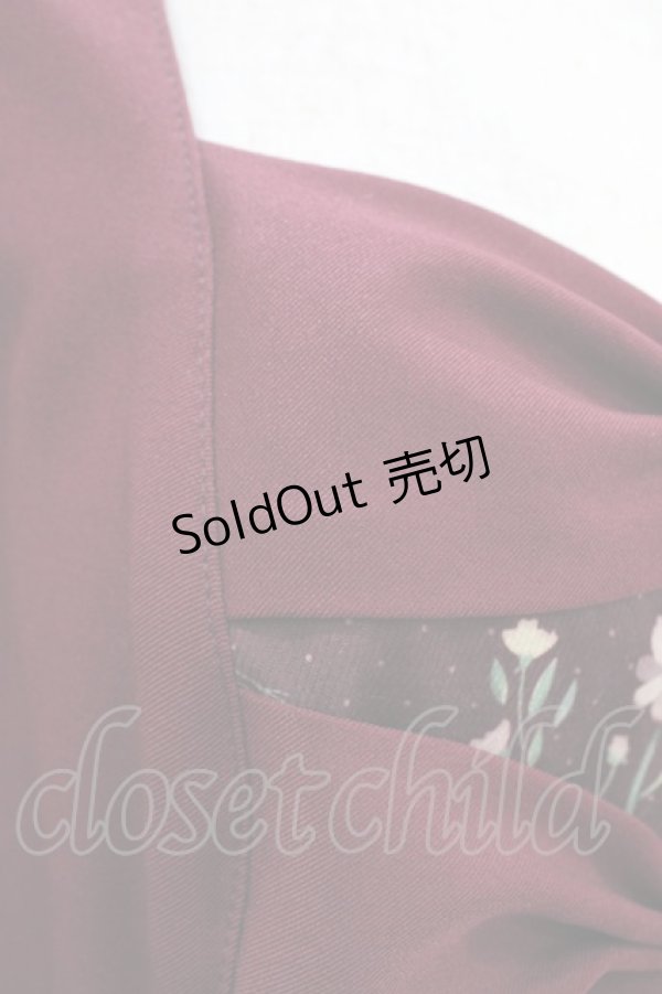 画像3: Hoshibako Works / コスモスハーモニージャンパースカート 表記なし ワイン H-25-11-16-1020-LO-OP-NS-ZH (3)