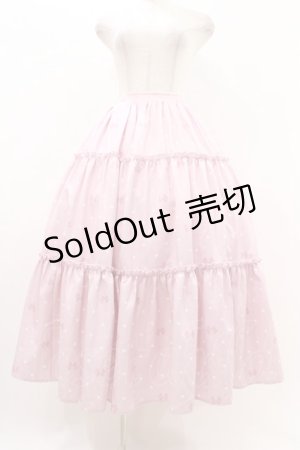 画像: axes femme kawaii / ハートドット柄ティアードスカート M ピンク H-25-11-16-1024-AX-SK-SZ-ZH