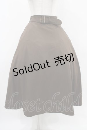 画像: an another angelus / ベルト付きバックラッフルフレアースカート Free BROWN H-25-11-16-1025-CA-SK-NS-ZH