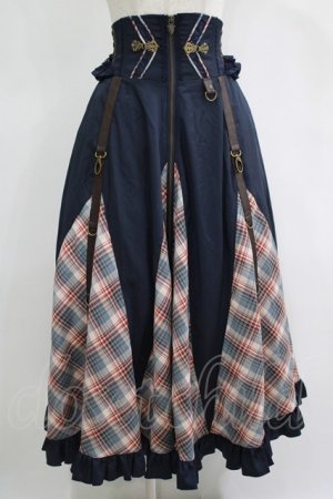 画像: Ozz oneste / Rosy Crownスカート  紺 H-25-11-17-004-OO-SK-KB-ZH