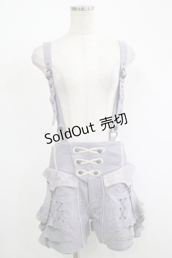 画像1: OZZ ANGELO / サス付ショートパンツ  グレー H-25-11-17-029-OO-PA-KB-ZH (1)