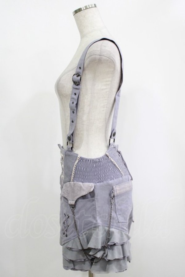 画像2: OZZ ANGELO / サス付ショートパンツ  グレー H-25-11-17-029-OO-PA-KB-ZH (2)