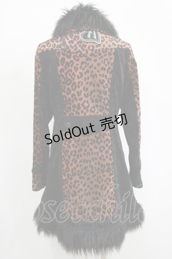 画像3: ALGONQUINS / レオパードコート  ブラウン×ブラック H-25-11-17-030-AL-CO-KB-ZH (3)