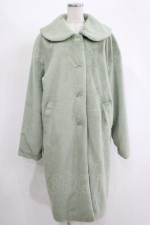 画像: Candy Stripper / POWDERY FUR COAT  グリーン H-25-11-17-033-PU-CO-KB-ZH