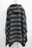 画像3: MILKBOY / ボーダーニットポンチョ  ブラック×グレーボーダー H-25-11-17-038-MB-JA-KB-ZH (3)