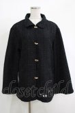 画像1: NieR Clothing / ラメツイードジャケット  黒 H-25-11-17-041-PU-JA-KB-ZH (1)