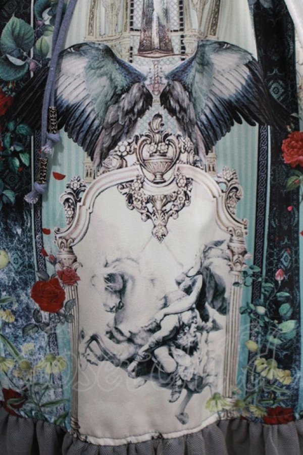 画像4: Ozz oneste / Valkrie神殿モチーフスカート  ブルー H-25-11-17-005-OO-SK-KB-ZH (4)