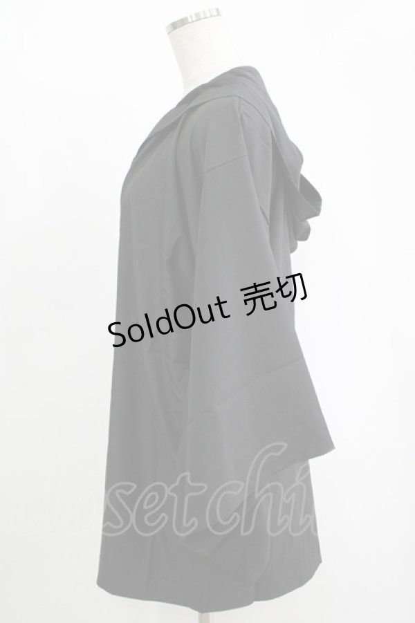 画像2: Deorart / 着物羽織  ブラック H-25-11-17-044-PU-TO-KB-ZH (2)