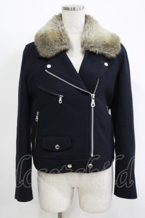 画像: Jane Marple Dans Le Salon / ウールライダースコート M ブラック H-25-11-17-048-JM-CO-KB-ZH