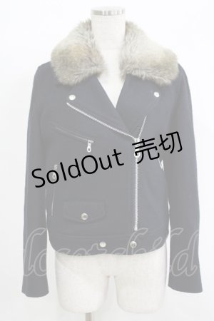 画像: Jane Marple Dans Le Salon / ウールライダースコート M ブラック H-25-11-17-048-JM-CO-KB-ZH