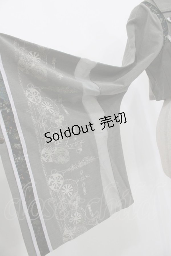 画像5: Desoro Works / 琉球浪漫物語〜第二章 着物袖はおり  グレー H-25-11-17-050-GO-JA-KB-ZH (5)