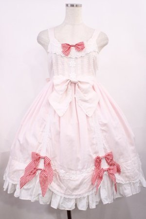 画像: BABY,THE STARS SHINE BRIGHT / Emiliaギンガムジャンパースカート Free ピンク H-25-11-17-1001-BA-OP-NS-ZH