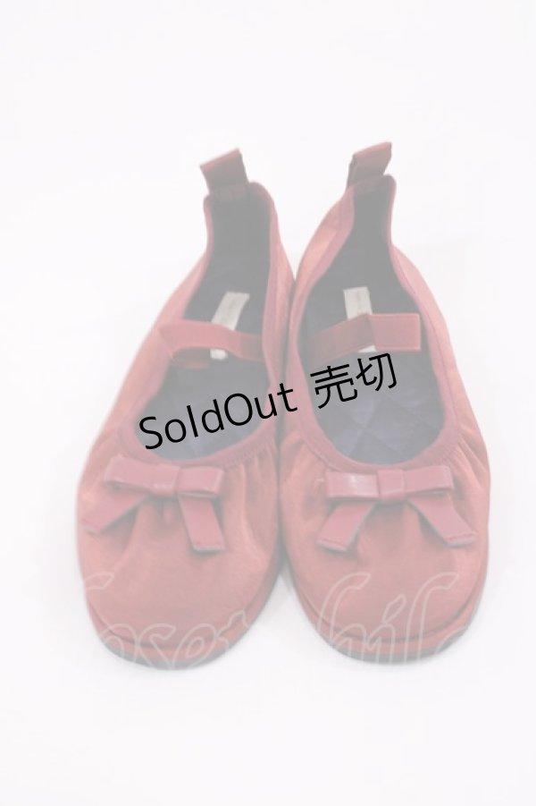 画像1: m petit by misako / AMリボンバレエシューズ S レッド H-25-11-17-1039-LO-SH-NS-ZH (1)