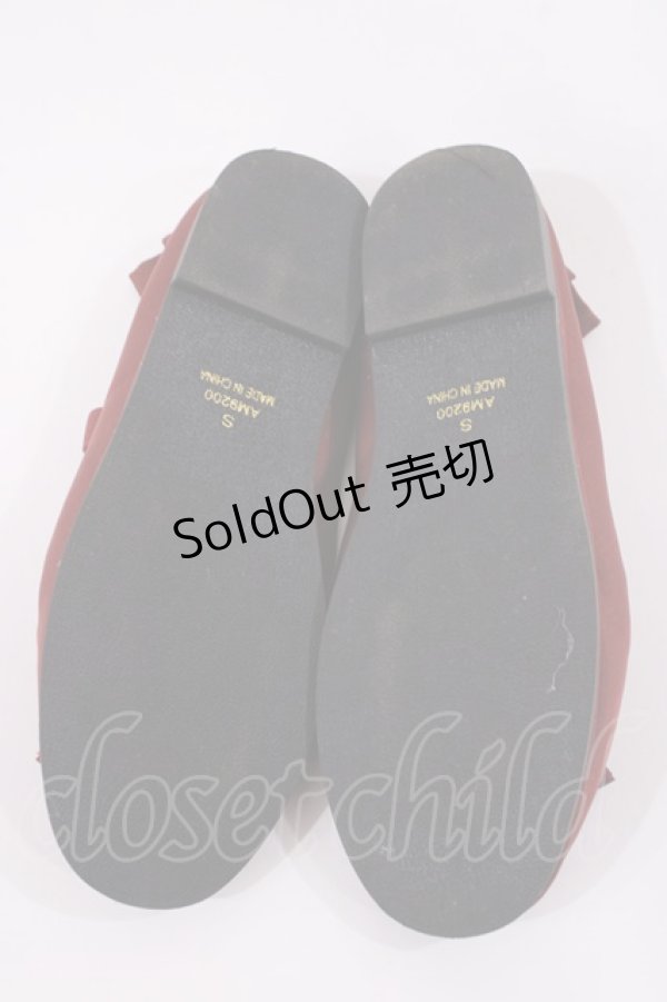 画像4: m petit by misako / AMリボンバレエシューズ S レッド H-25-11-17-1039-LO-SH-NS-ZH (4)