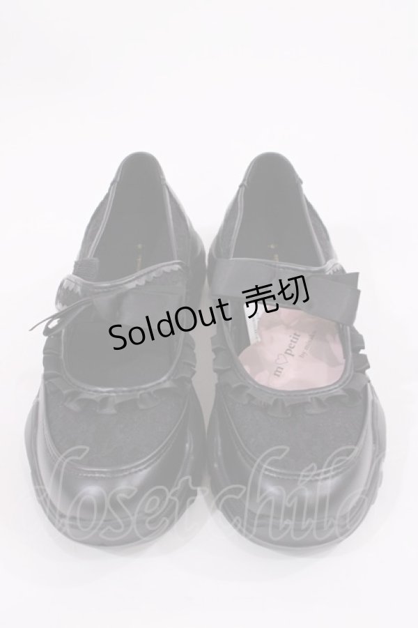 画像1: m petit by misako / AMコウリボンフリルSNK S ブラック H-25-11-17-1040-LO-SH-NS-ZH (1)