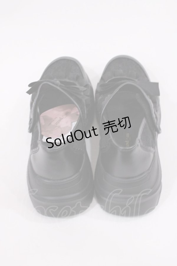 画像2: m petit by misako / AMコウリボンフリルSNK S ブラック H-25-11-17-1040-LO-SH-NS-ZH (2)