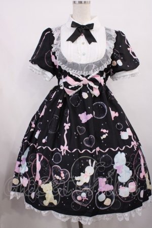 画像: To Alice / シャボンアニマルワンピース L ブラック H-25-11-17-1004-LO-OP-NS-ZH