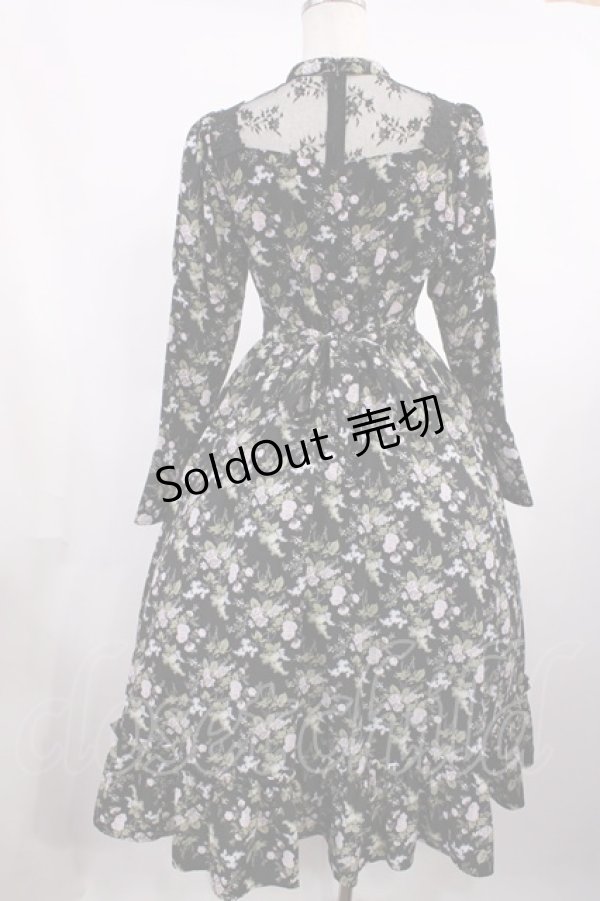 画像2: Kurumi Collaboration / KRハナジゴスリーブワンピース M ブラック H-25-11-17-1006-LO-OP-NS-ZH (2)