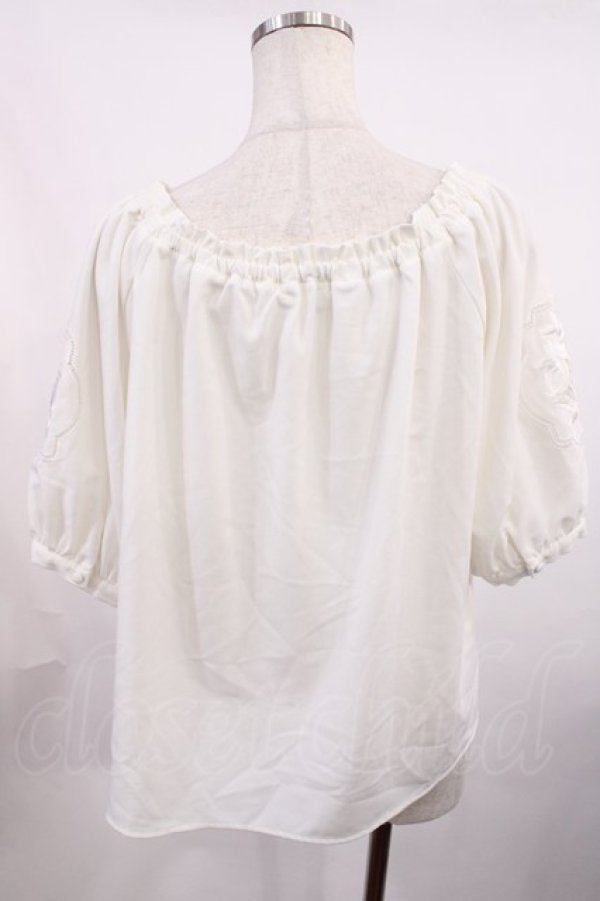 画像2: F&A / ローズ刺繍袖トップス Free OFFWHITE H-25-11-17-1016-LO-TO-NS-ZH (2)