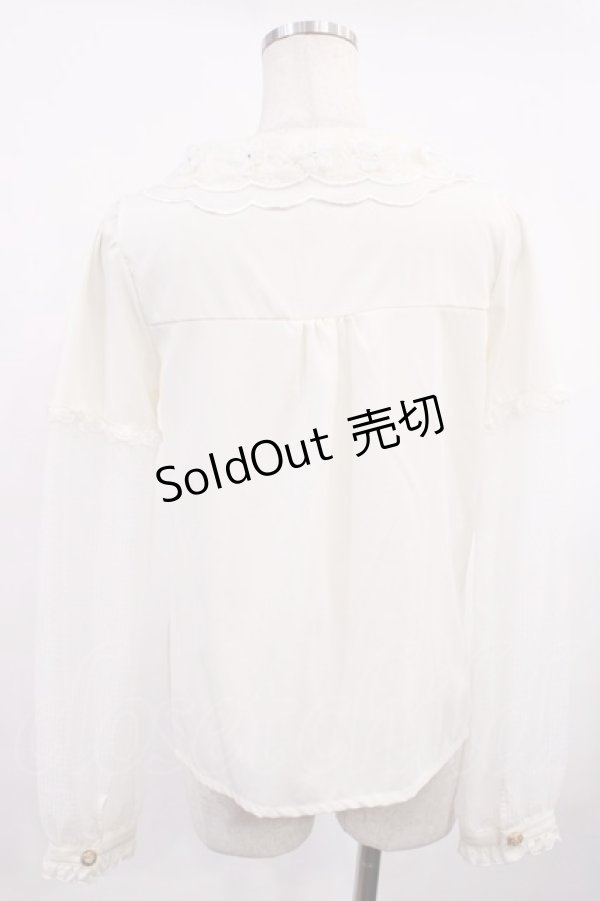 画像2: LIZ LISA / スカラップブラウス Free オフ H-25-11-17-1017-LO-BL-NS-ZH (2)