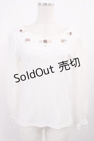 画像: axes femme / ローズガーデンプルオーバー M オフ H-25-11-17-1018-AX-TO-NS-ZH