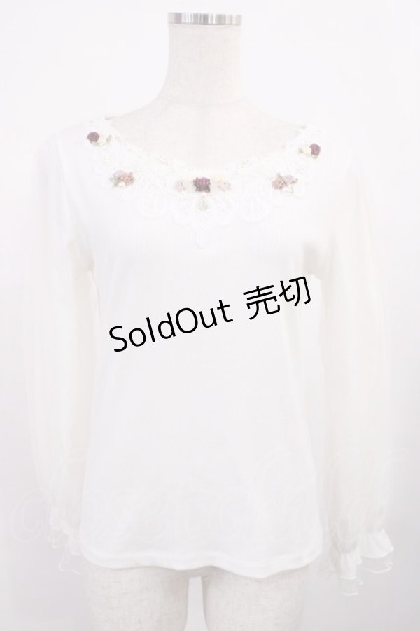 画像1: axes femme / ローズガーデンプルオーバー M オフ H-25-11-17-1018-AX-TO-NS-ZH (1)