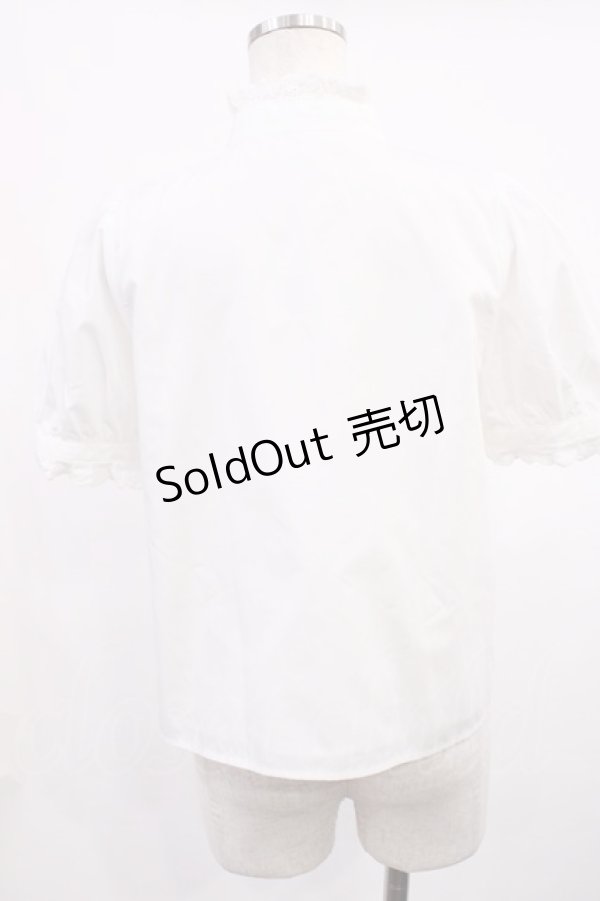 画像2: evelyn / リボンブラウス Free オフ H-25-11-17-1021-LO-BL-NS-ZH (2)