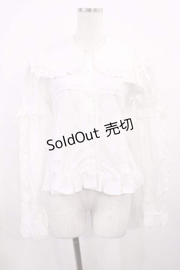 画像1: Angelic Pretty / セーラー衿ブラウス Free オフ H-25-11-17-1022-AP-BL-NS-ZH (1)