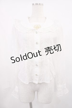 画像: BABY,THE STARS SHINE BRIGHT / クラウン刺繍のセーラースクールブラウス Free オフ H-25-11-17-1023-BA-BL-NS-ZH
