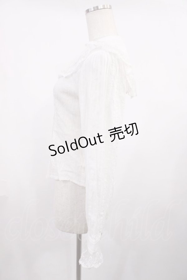 画像2: BABY,THE STARS SHINE BRIGHT / クラウン刺繍のセーラースクールブラウス Free オフ H-25-11-17-1023-BA-BL-NS-ZH (2)